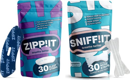 Sniffit + Zippit Neusstrips + Mondtape Bundel